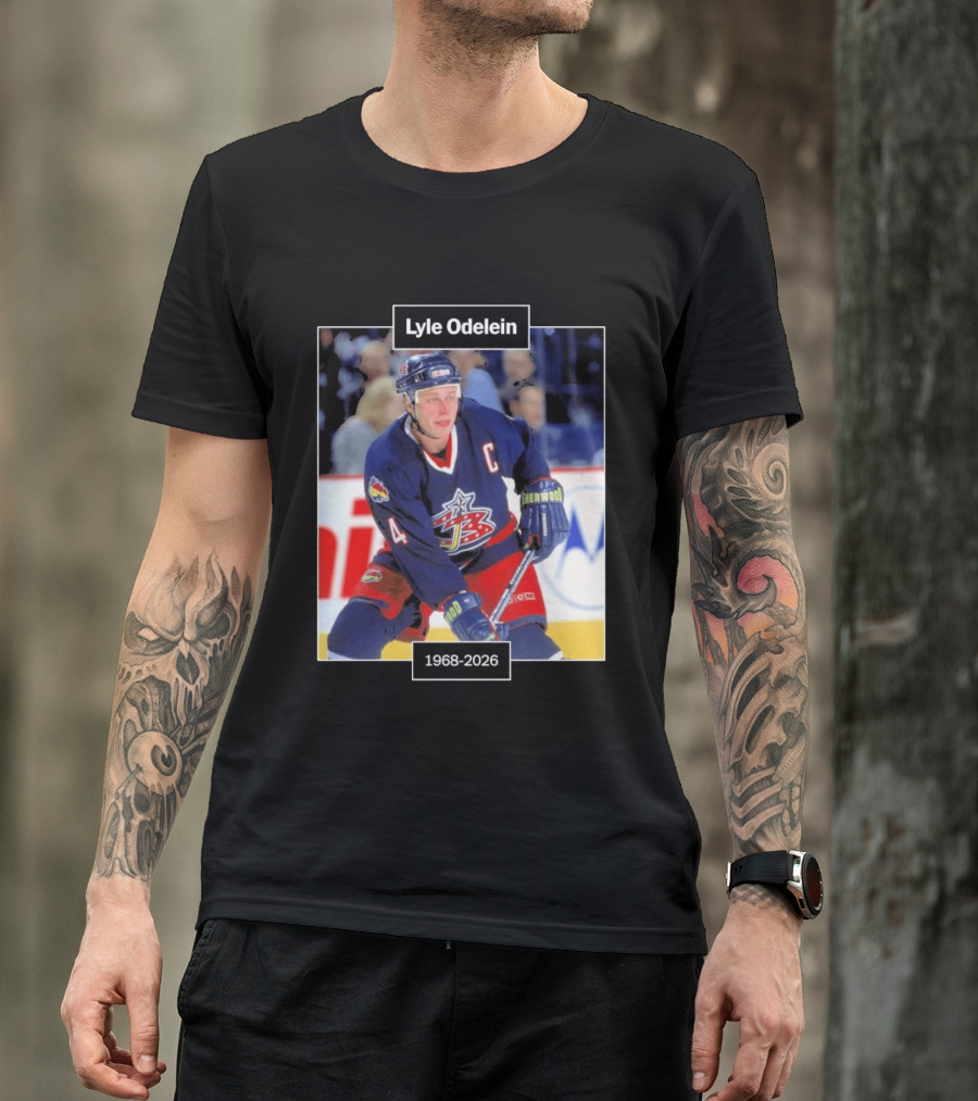 Lyle Odelein Hockey Player 1968 2026 Memorial T-Shirt