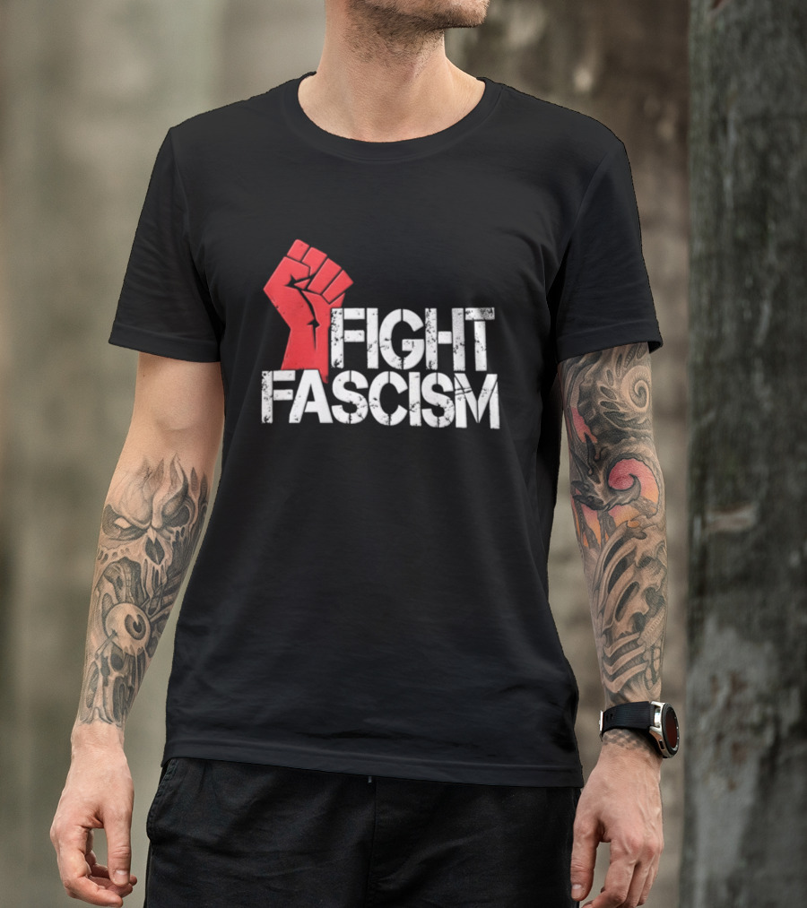 Mike Myers Red Fist Fight Fascism T-Shirt