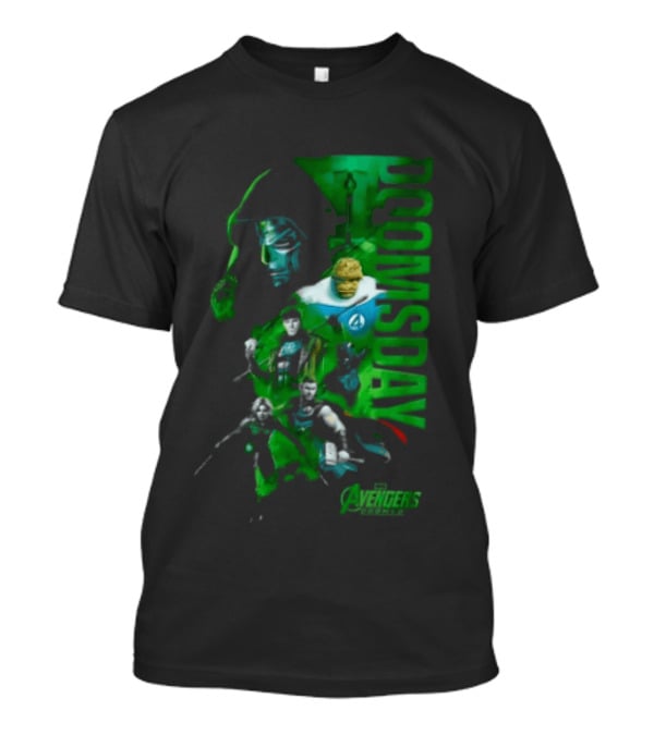 Marvel Studios Doomsday Avengers Assemble Green Toned T-Shirt