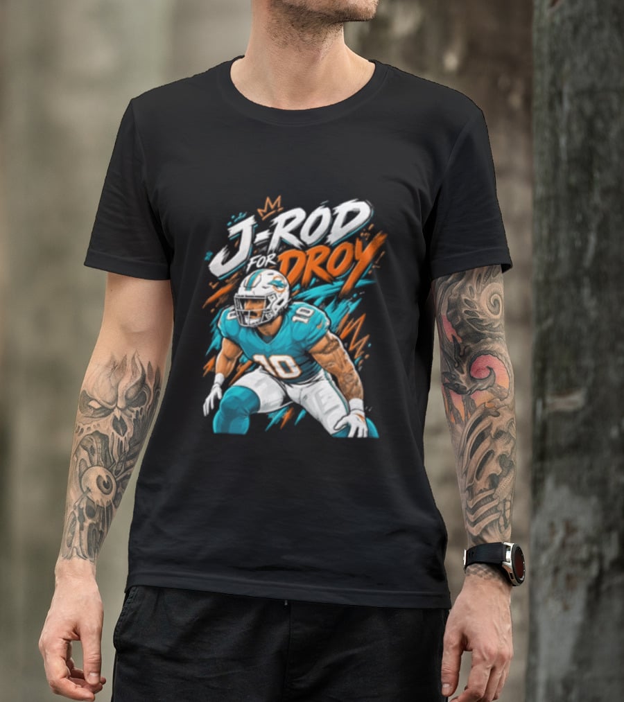 Miami Dolphins J Rod Droy Tyreek Hill Fan T-Shirt