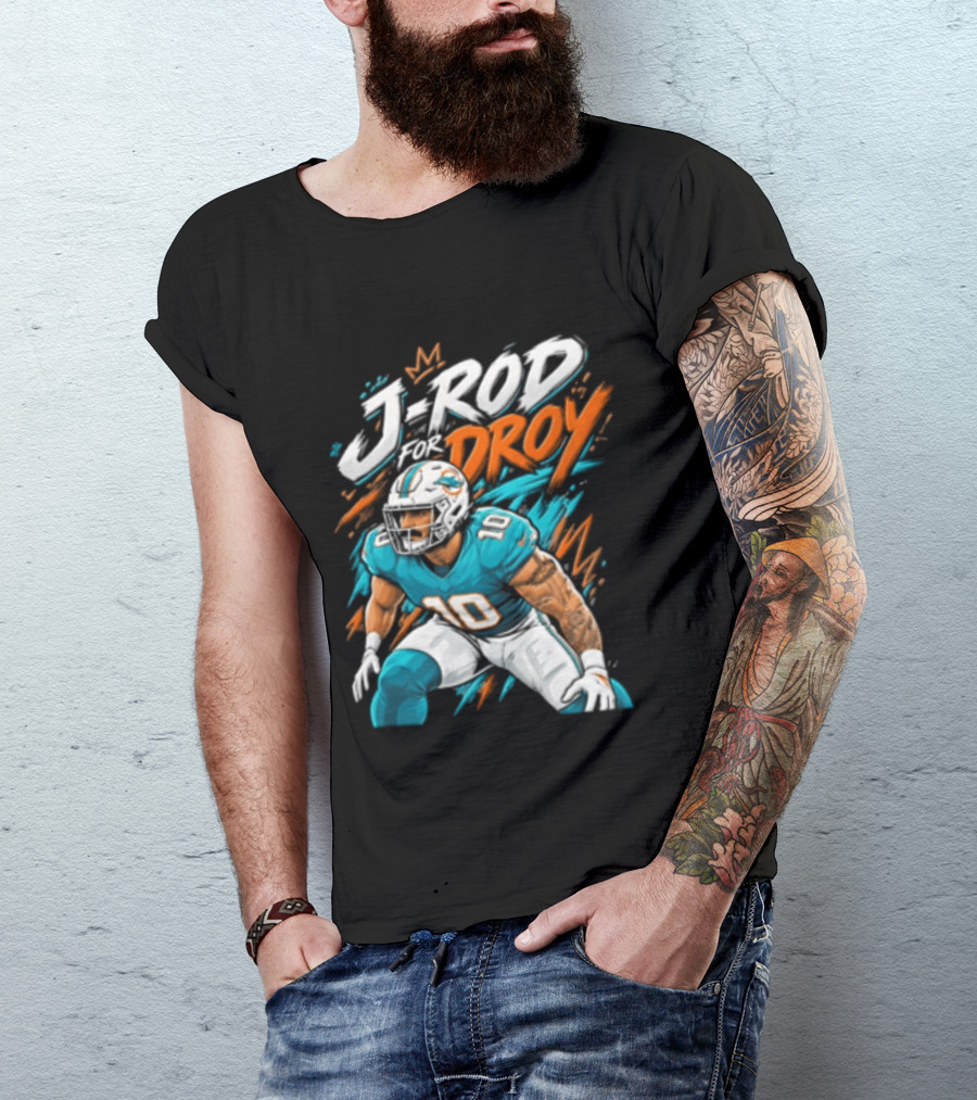 Miami Dolphins J Rod Droy Tyreek Hill Fan T-Shirt