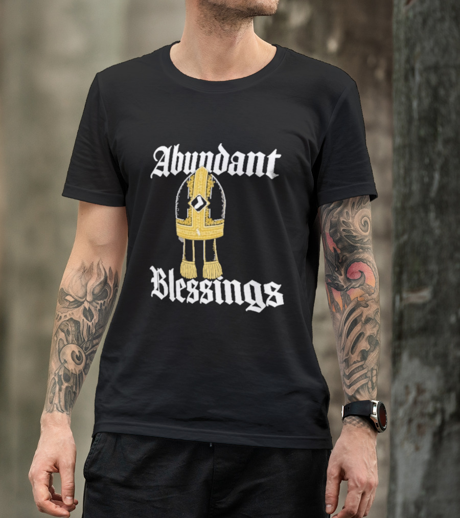 Abundant Blessings White Sox Pope Hat T-Shirt