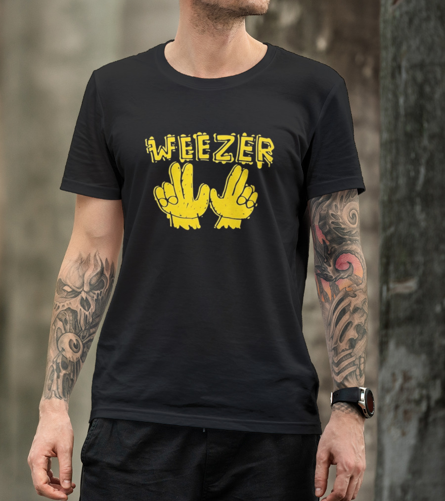 Weezer Hand Sign Alternative Rock T-Shirt