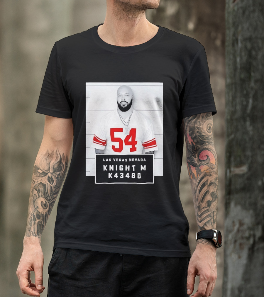 Las Vegas Nevada Shot 54 Knight M K43480 Death Row Records T-Shirt