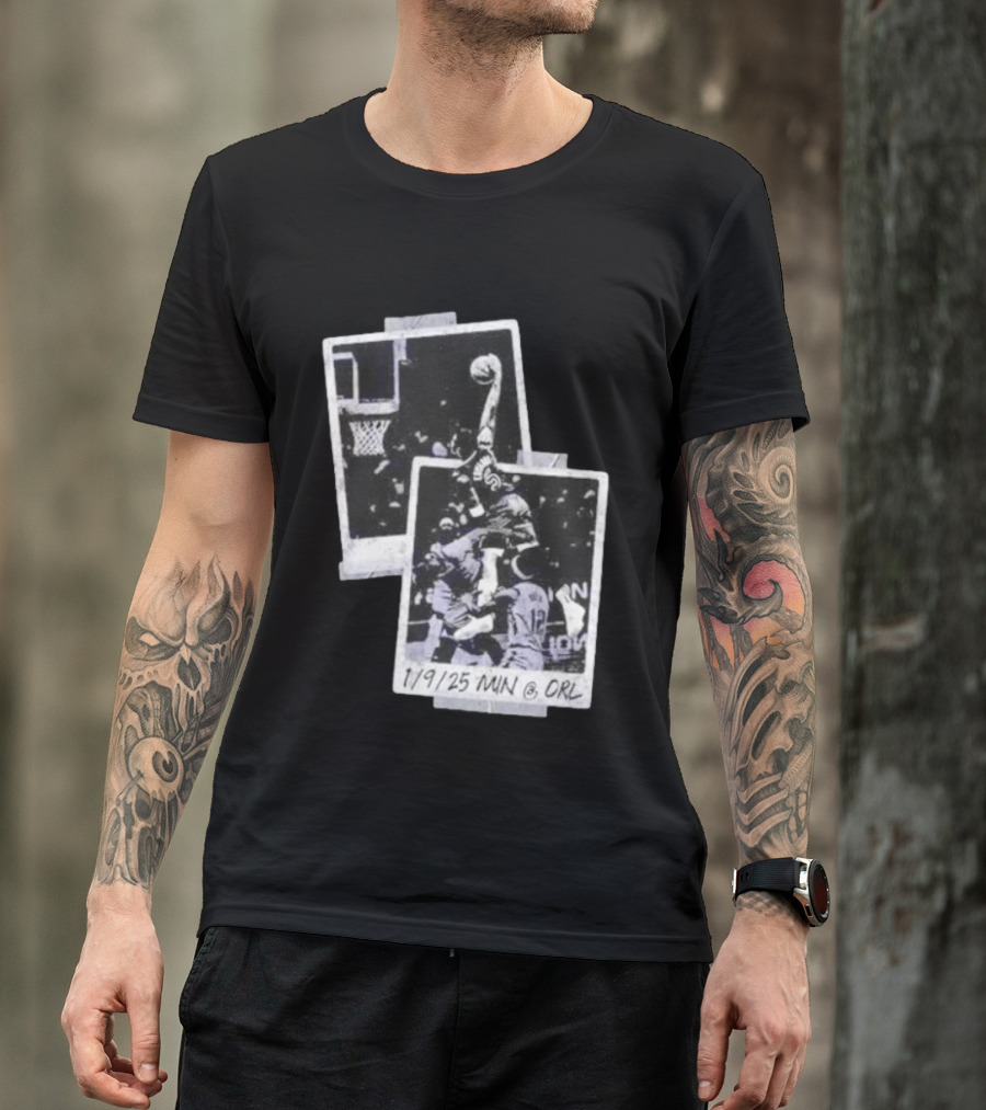 Anthony Edwards Minnesota Timberwolves Slam Dunk 1/9/25 MIN @ ORL T-Shirt