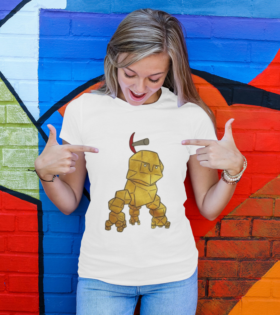 San Francisco 49ers Gold Rock Golem Miner Pickaxe T-Shirt