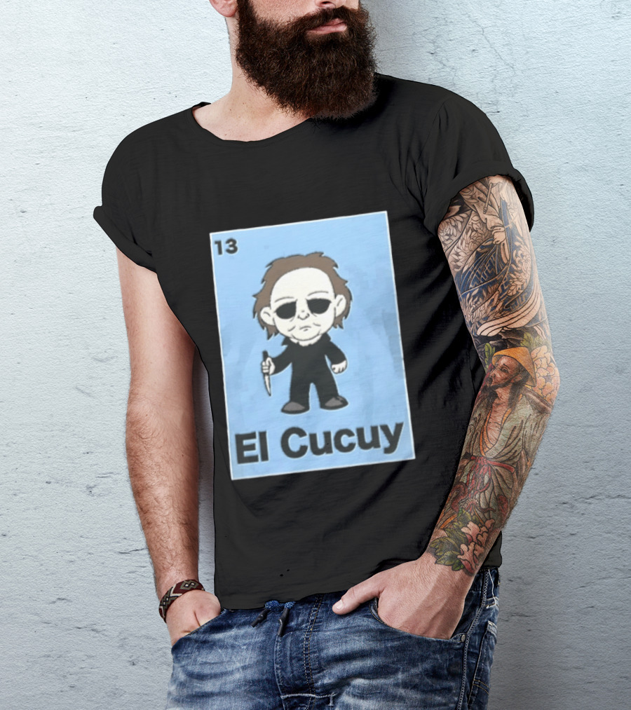 13 El Cucuy Michael Myers Chibi Holding Knife T-Shirt