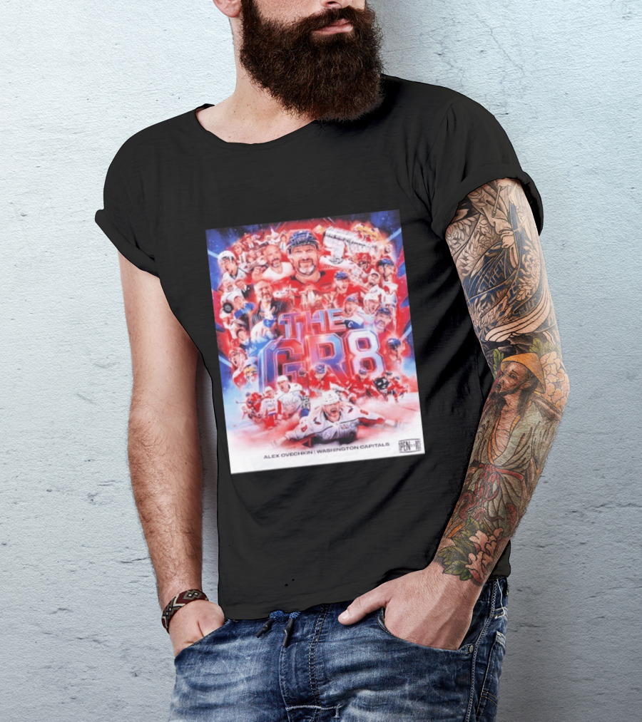 Alex Ovechkin The Gr8 Washington Capitals Open Ice Champions T-Shirt