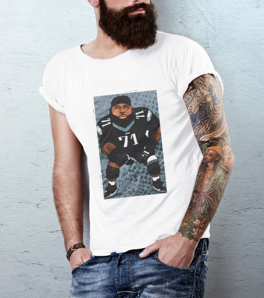 Lane Johnson Jason Peters Philadelphia Eagles Number 71 Football Player T-Shirt