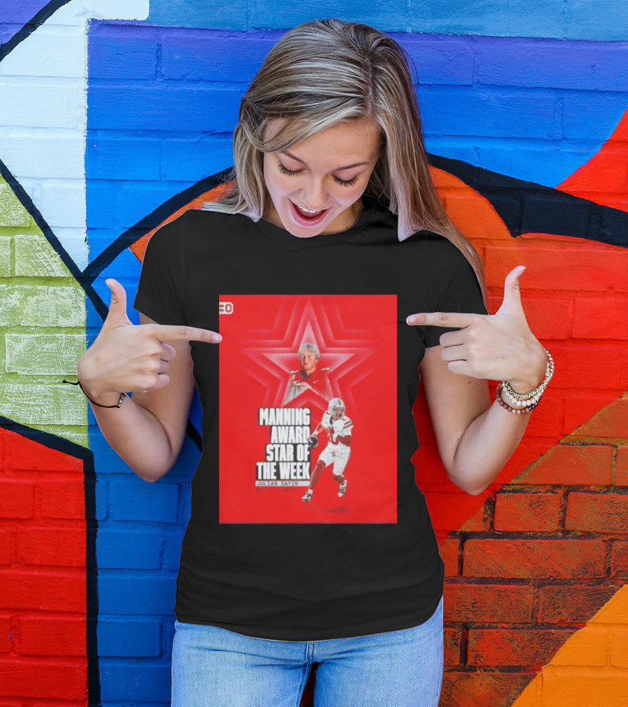 Manning Award Star Of The Week Julian Sayin Ohio State Buckeyes T-Shirt