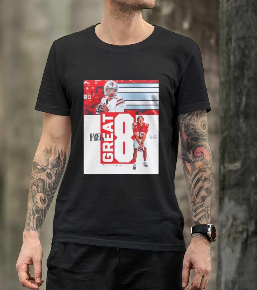 Ohio State Buckeyes Great 8 Julian Sayin Davey O'Brien Award T-Shirt