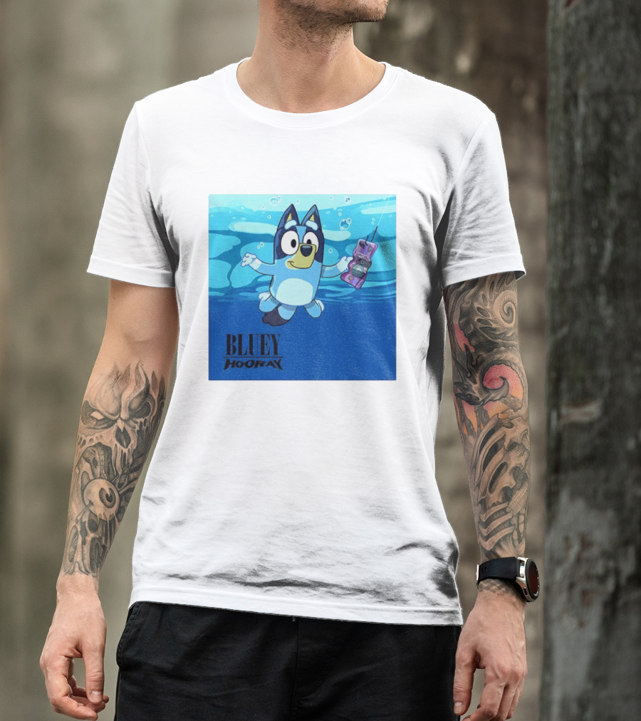 Bluey Hooray Nirvana Nevermind T-Shirt