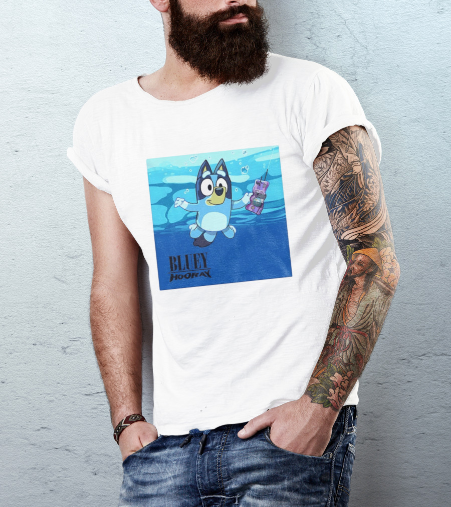Bluey Hooray Nirvana Nevermind T-Shirt