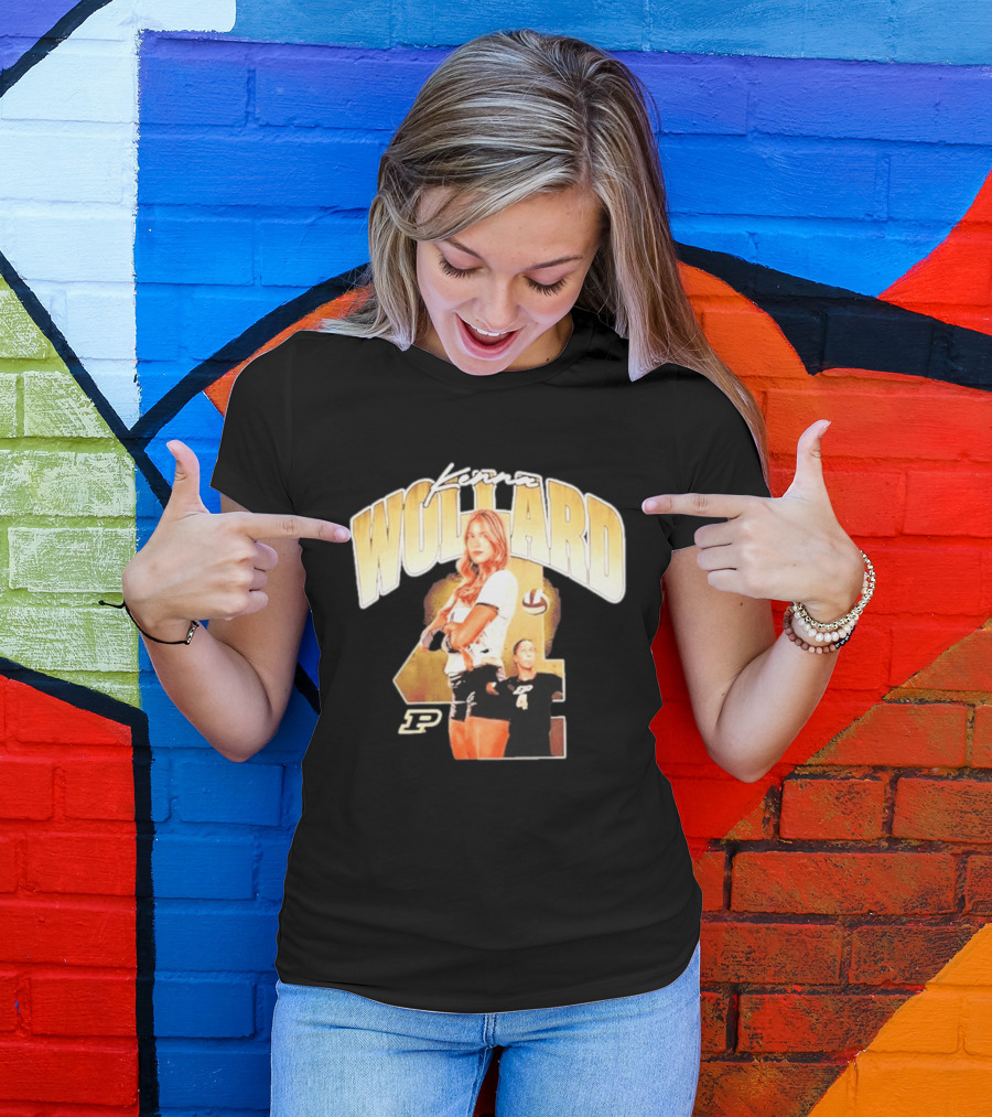 Kenna Wollard Purdue Boilermakers Volleyball NCAA Athlete Number 4 P T-Shirt