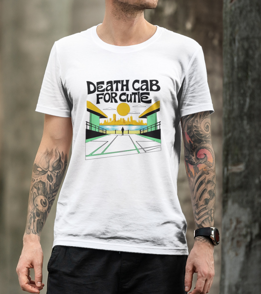 Death Cab For Cutie Skyline Indie Rock City Sunset T-Shirt