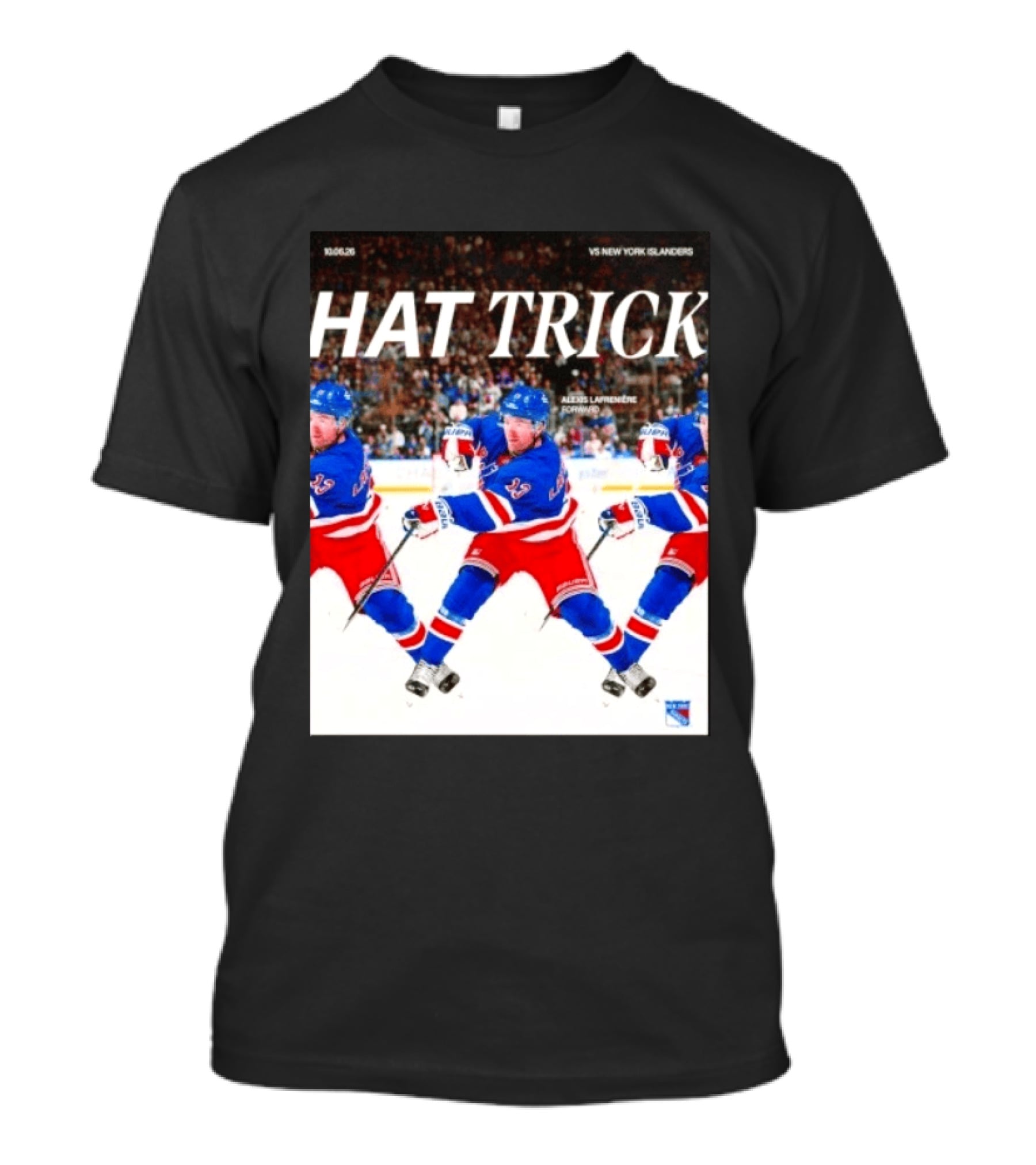 Alexis Lafrenière Hat Trick NY Rangers Vs New York Islanders 10.06.23 Forward T-Shirt