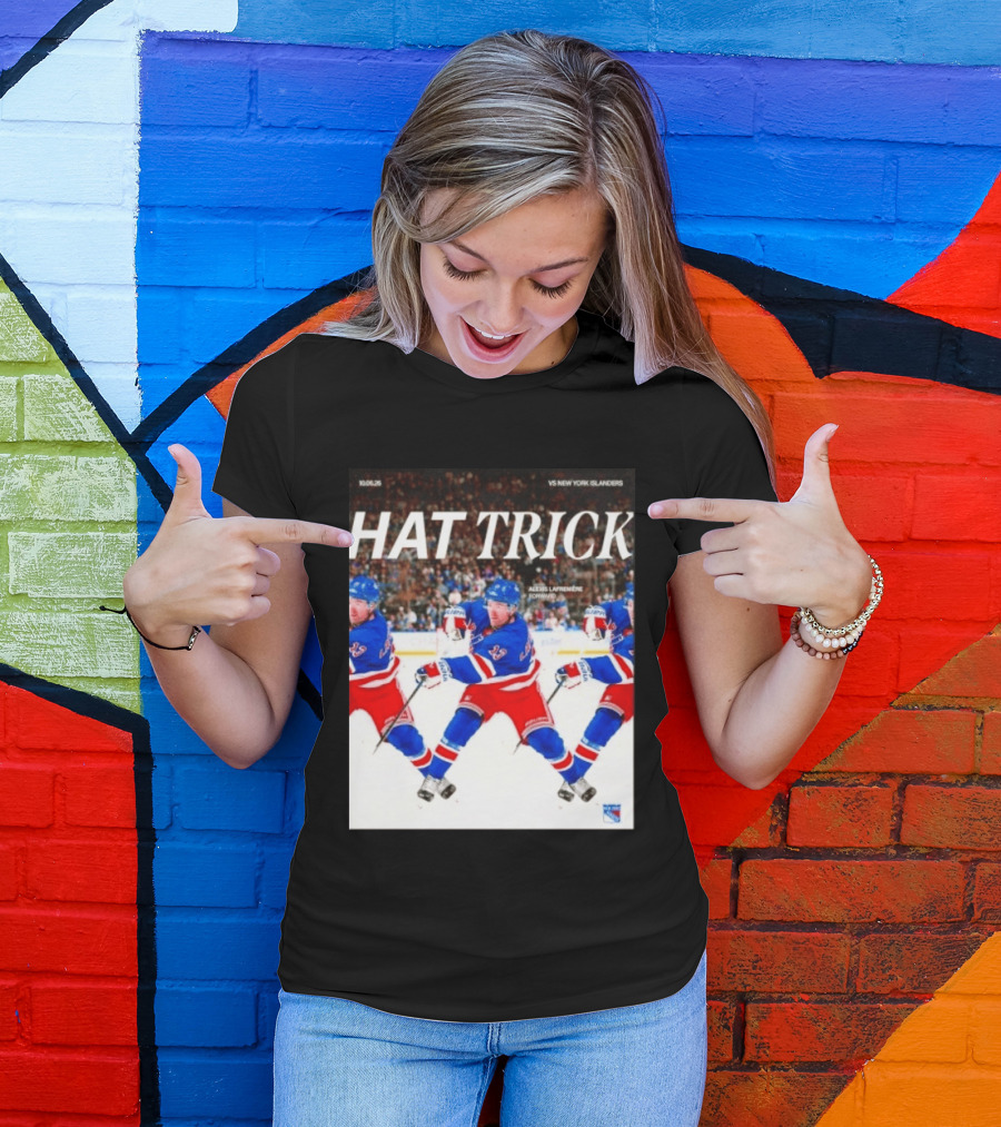 Alexis Lafrenière Hat Trick NY Rangers Vs New York Islanders 10.06.23 Forward T-Shirt