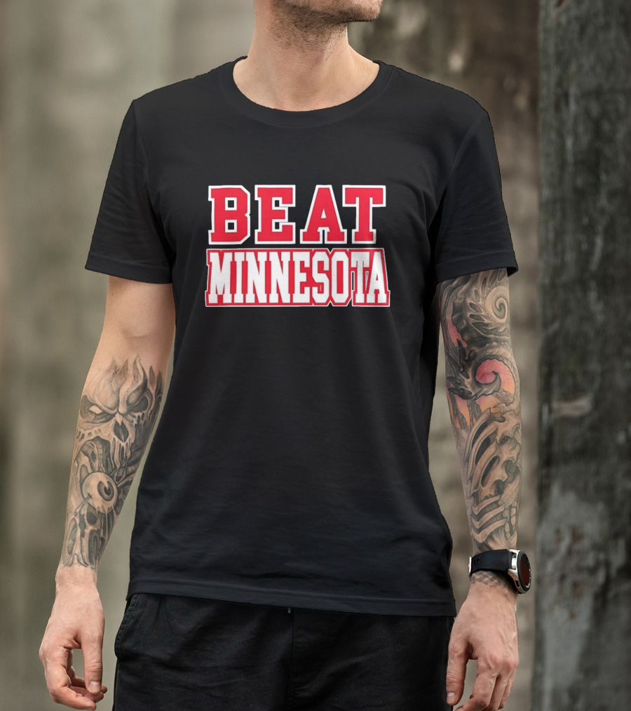Beat Minnesota Football Rivalry Wisconsin Badgers Victory T-Shirt