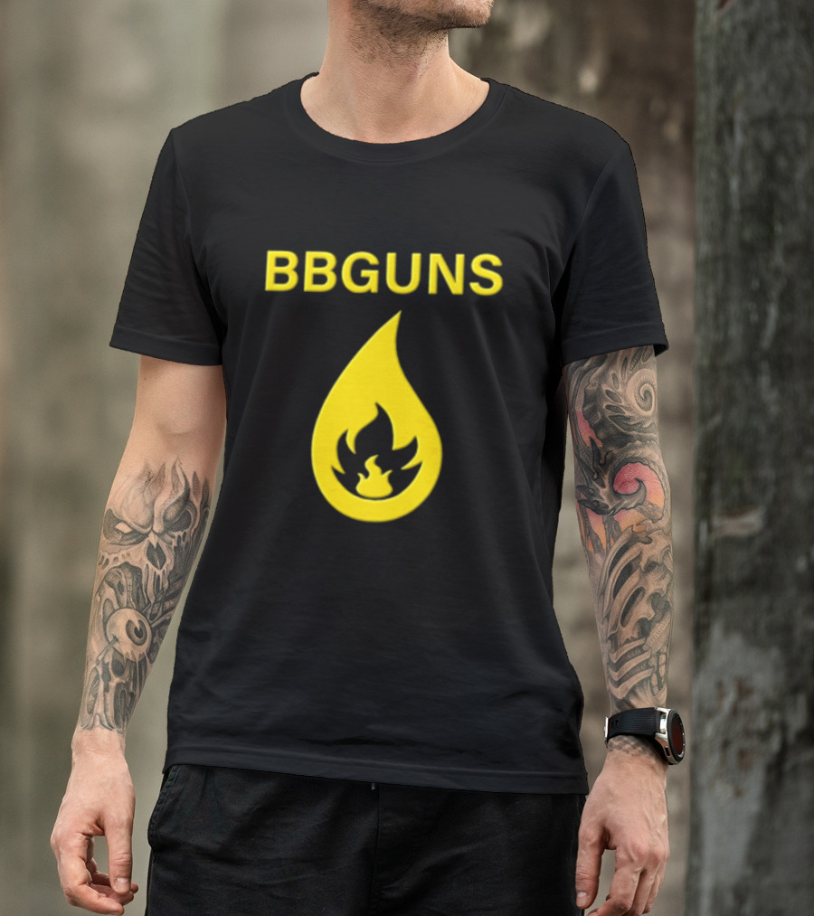 BBGUNS Yellow Flame T-Shirt