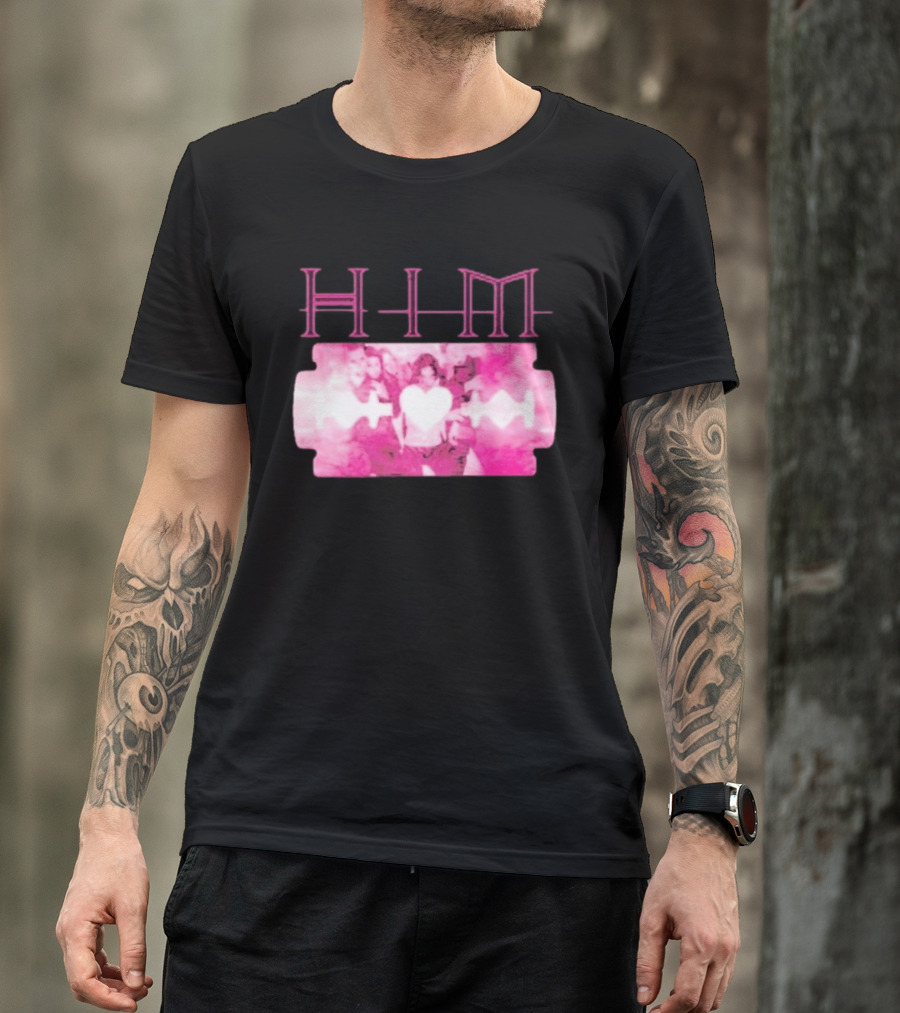 HIM Band Heartagram Razorblade Romance Ville Valo T-Shirt