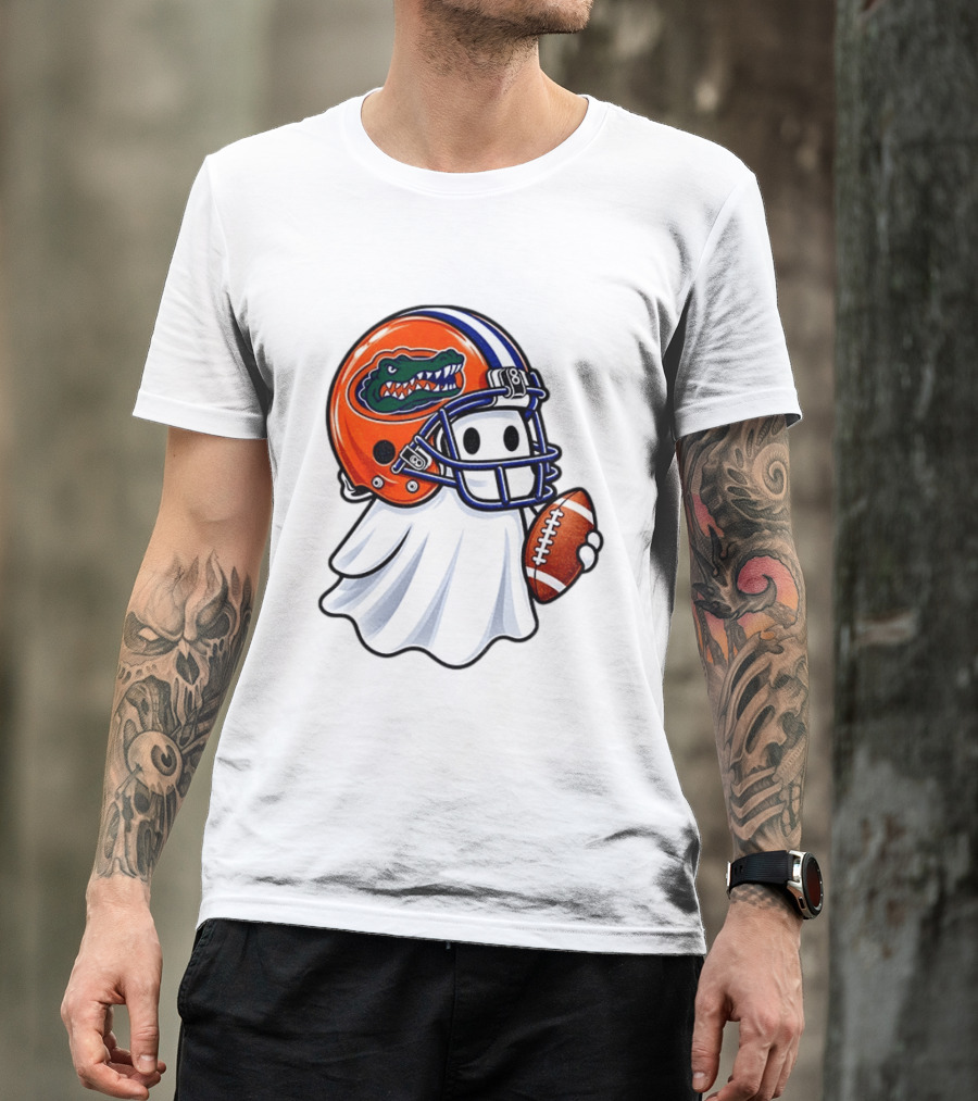 Florida Gators Football Ghost Halloween Fan Gear T-Shirt