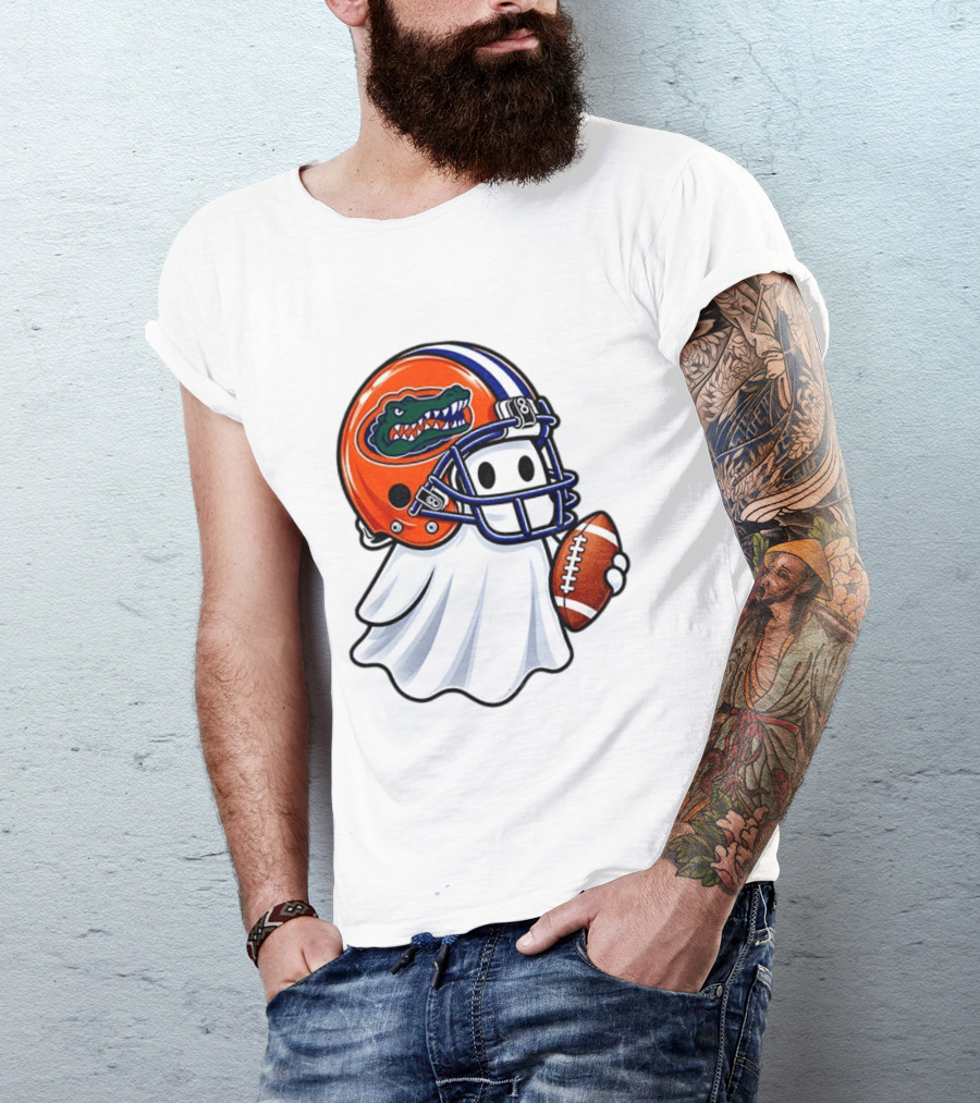 Florida Gators Football Ghost Halloween Fan Gear T-Shirt