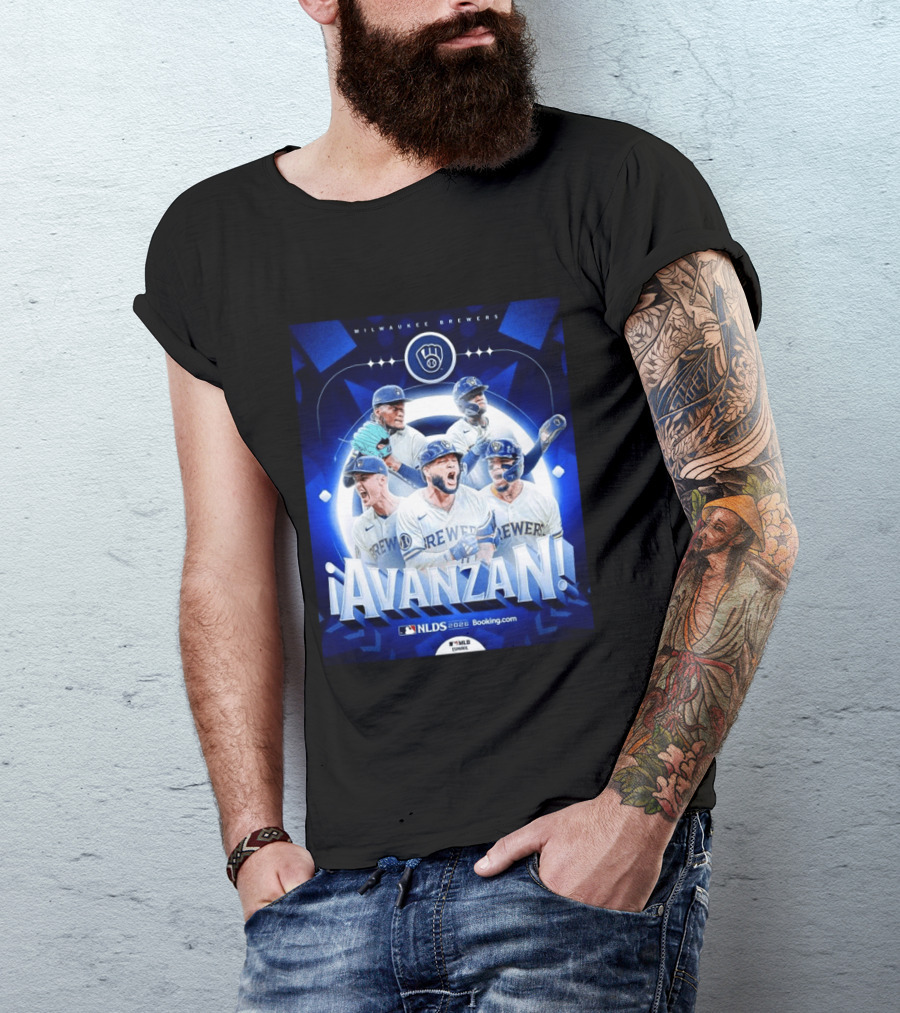 Milwaukee Brewers NLDS 2026 Avanzan MLB Playoffs Celebration T-Shirt