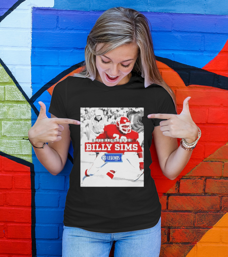 2026 SEC Legend Billy Sims Oklahoma Sooners Football T-Shirt