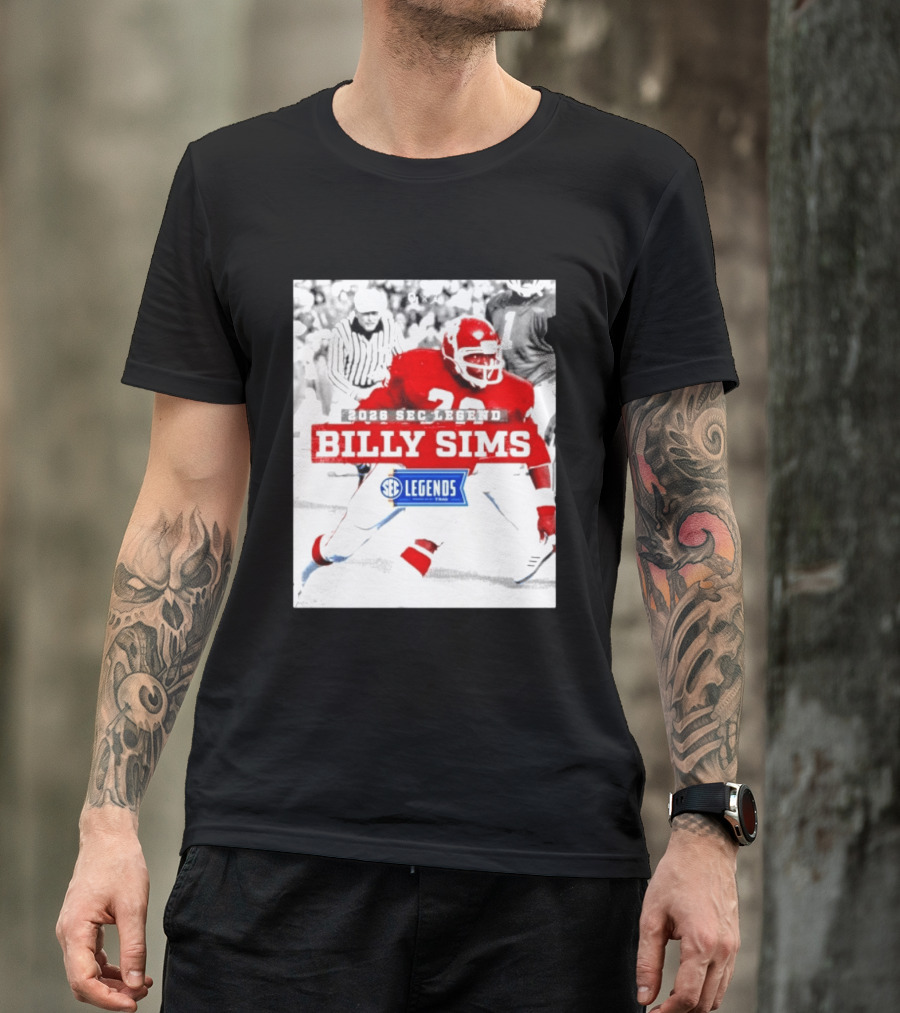 2026 SEC Legend Billy Sims Oklahoma Sooners Football T-Shirt