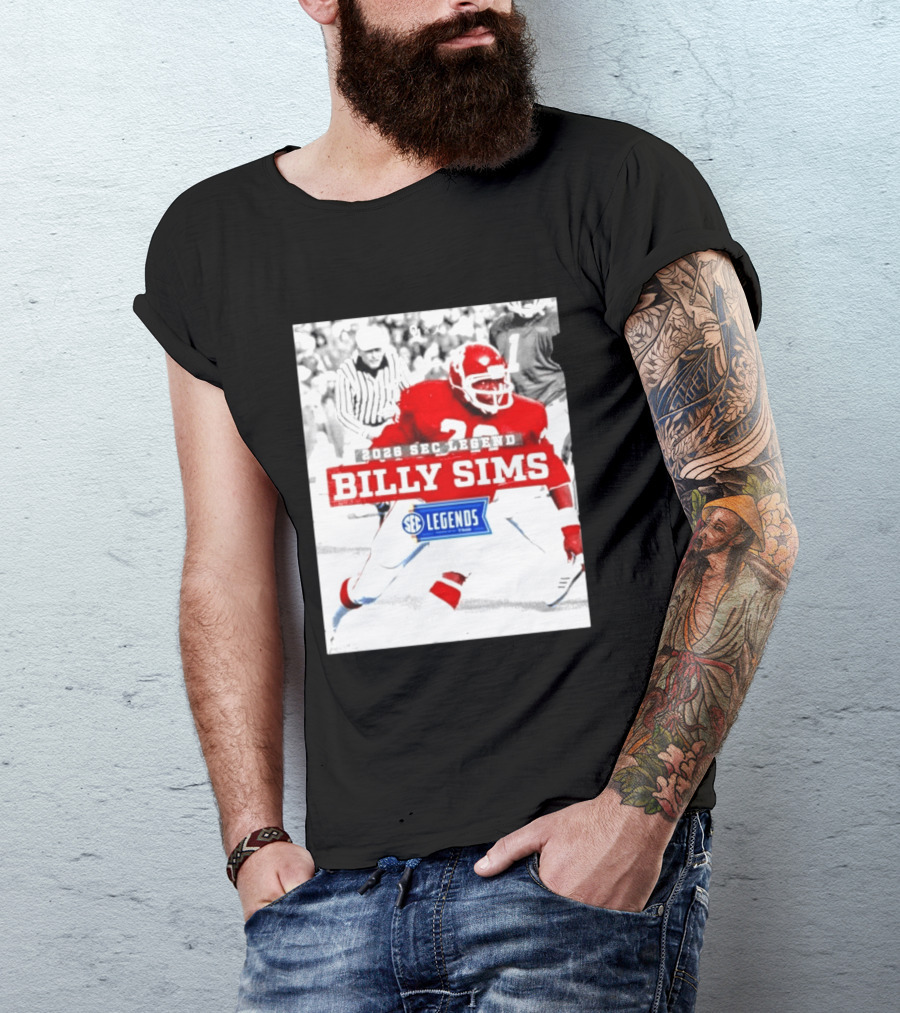 2026 SEC Legend Billy Sims Oklahoma Sooners Football T-Shirt