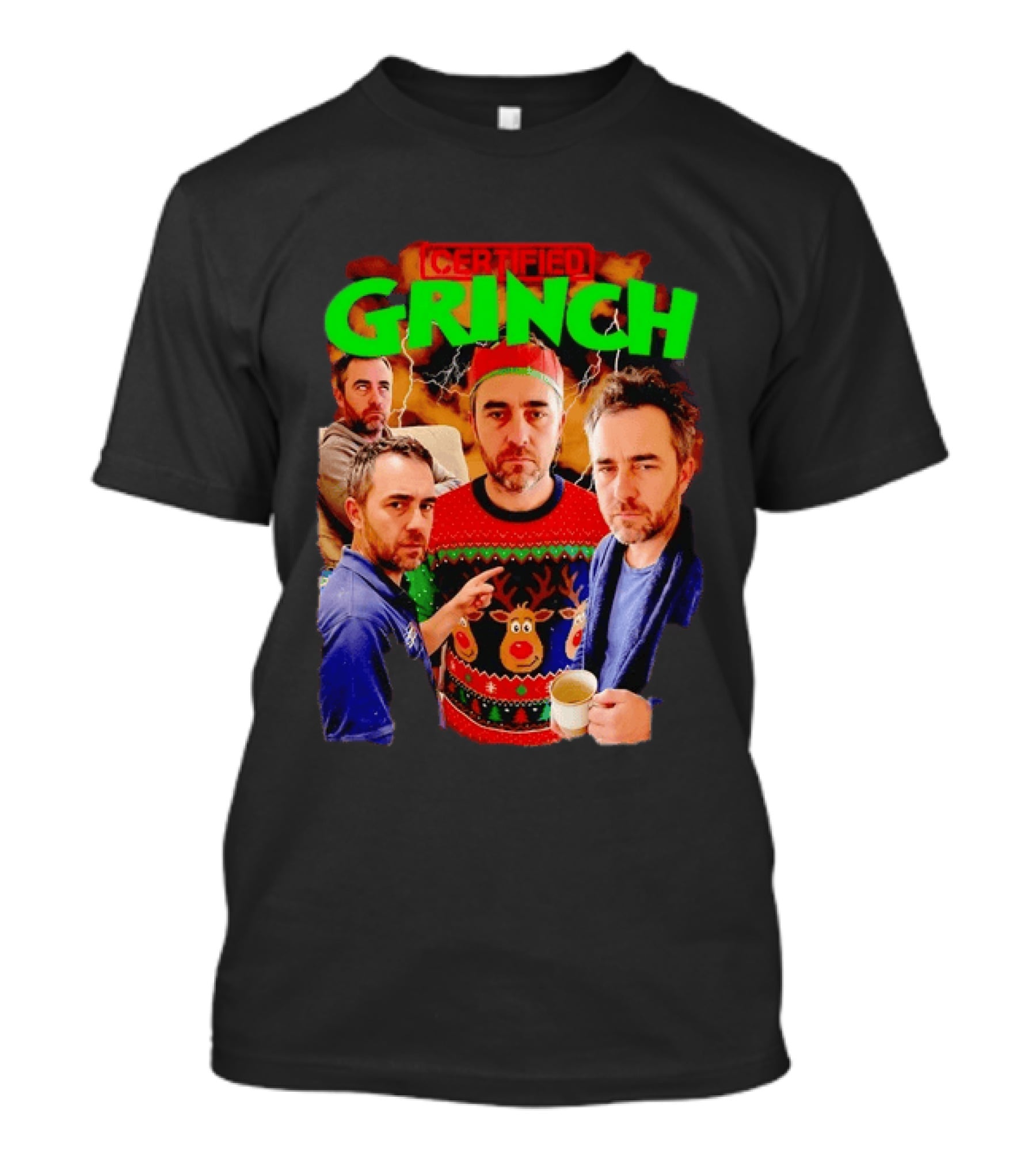 Certified Grinch Holiday Ugly Christmas Sweater Meme T-Shirt