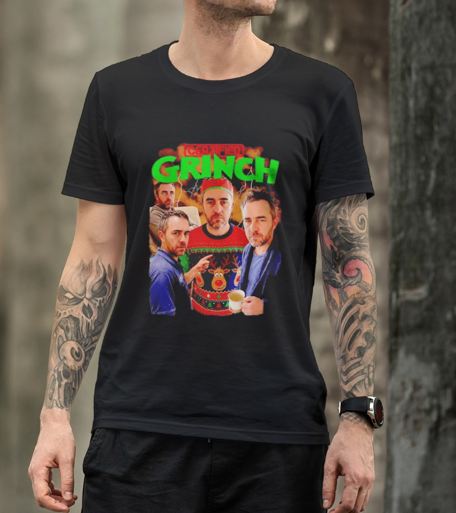 Certified Grinch Holiday Ugly Christmas Sweater Meme T-Shirt