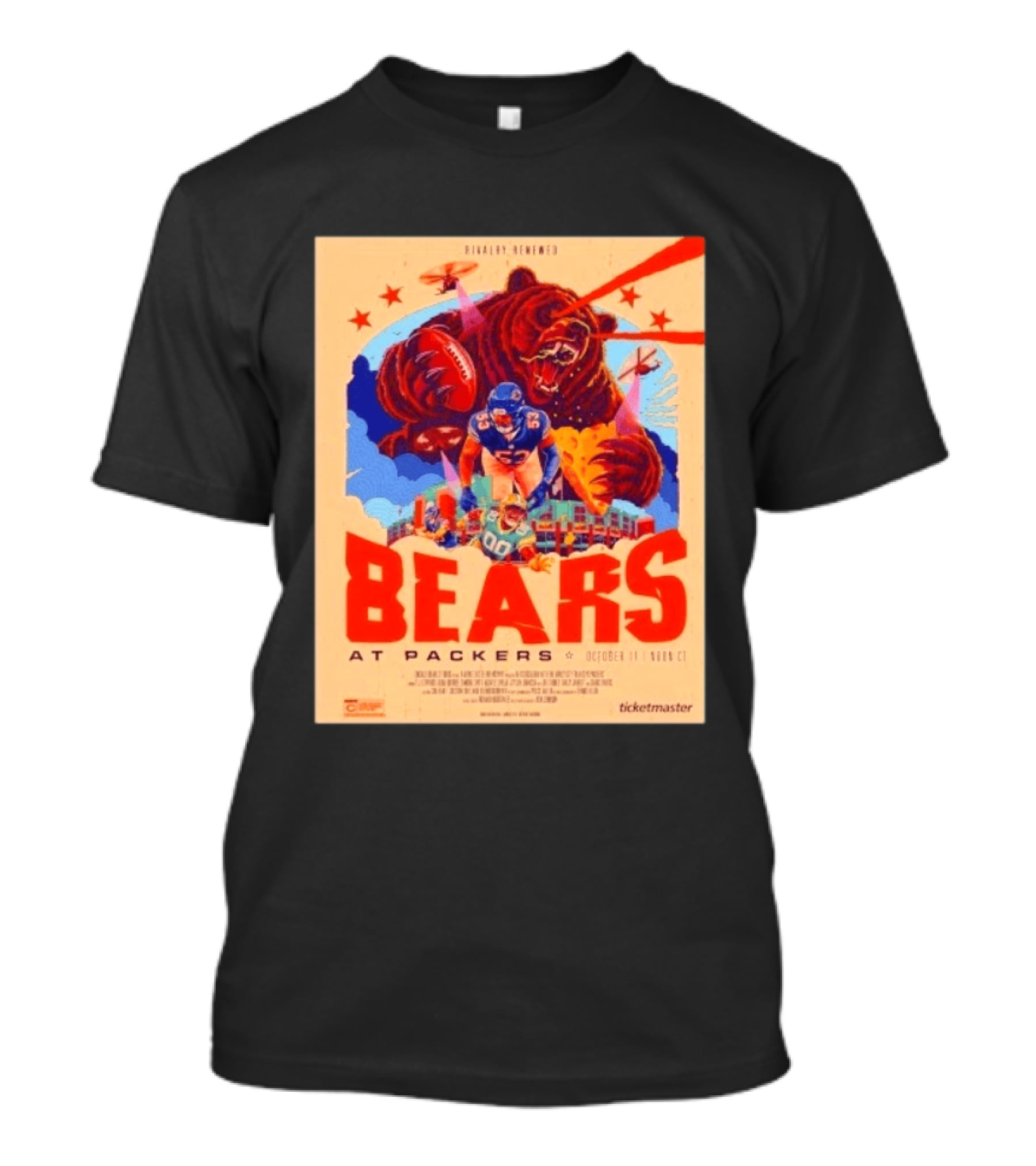Rivalry Renewed Bears At Packers October 11 Noon CT Ticketmaster T-Shirt