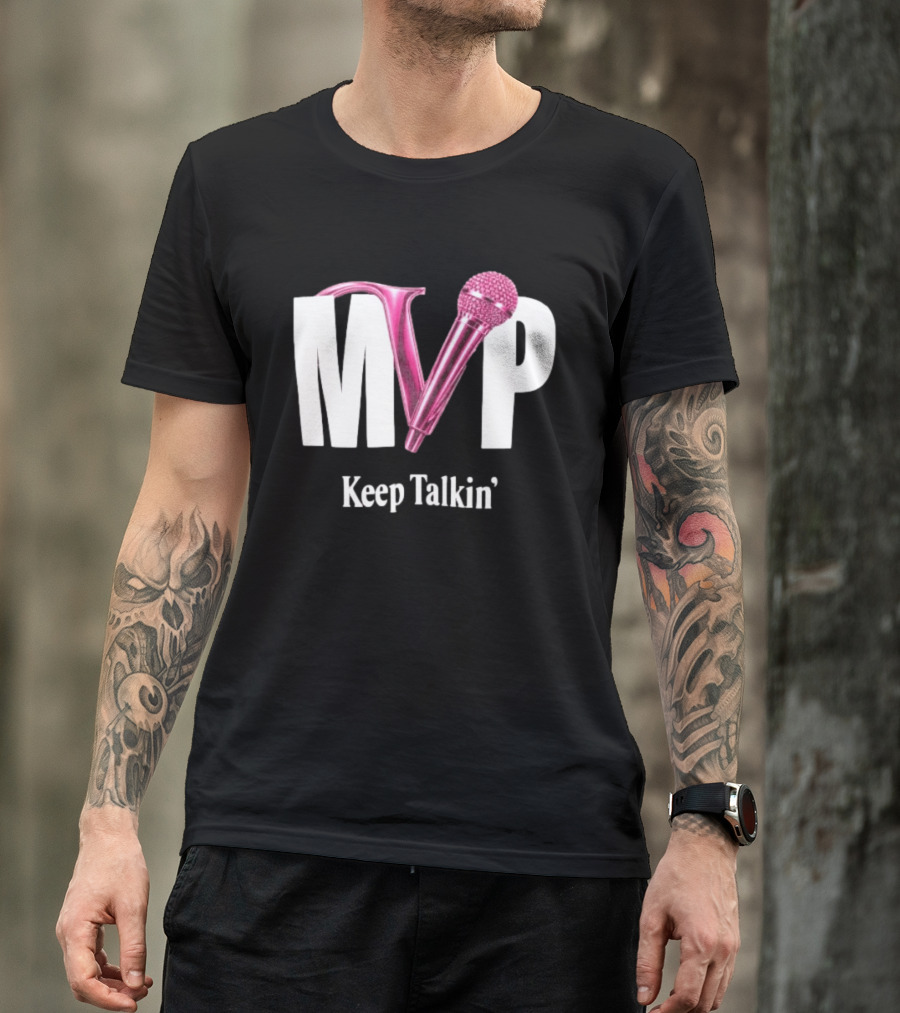 MVP Keep Talkin' Pink Microphone Music Rap T-Shirt
