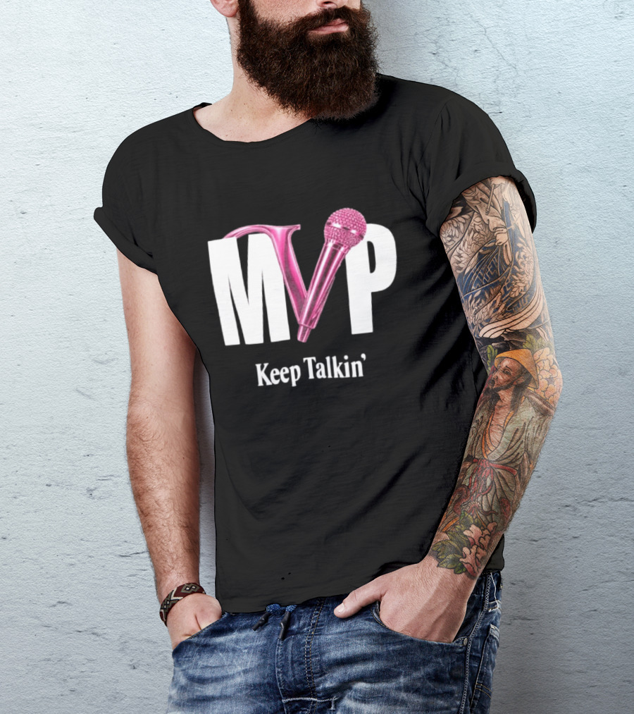 MVP Keep Talkin' Pink Microphone Music Rap T-Shirt