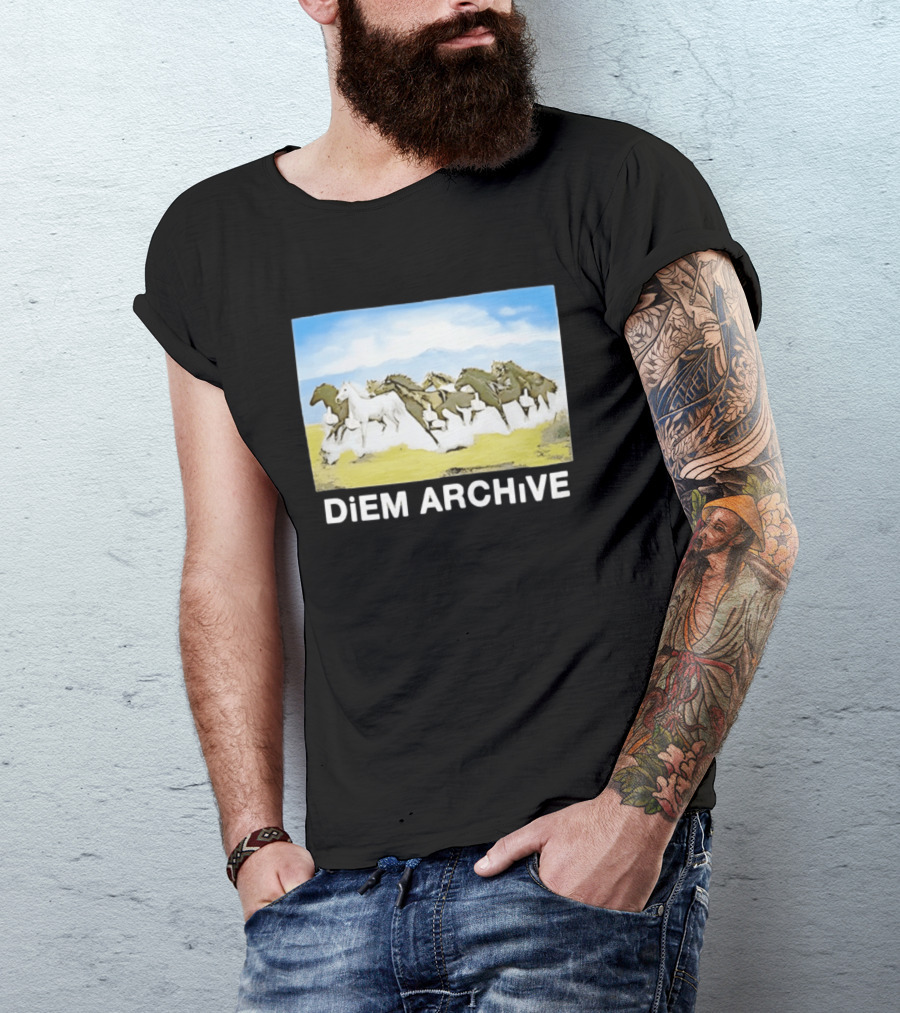 DiEM ARCHiVE Running Horses T-Shirt