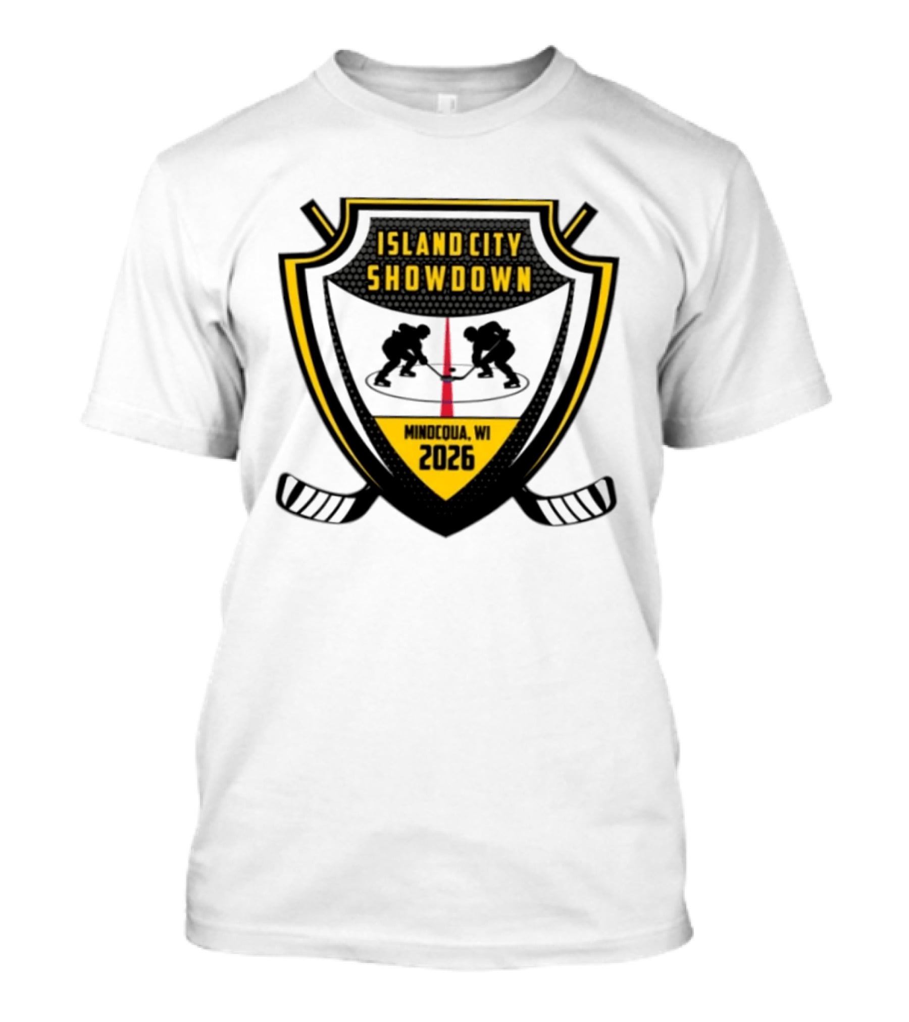 Island City Showdown Minocqua WI 2026 Hockey Event T-Shirt