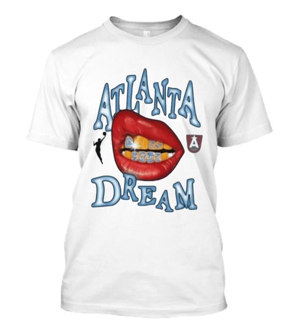 Atlanta Dream WNBA Basketball Lips T-Shirt
