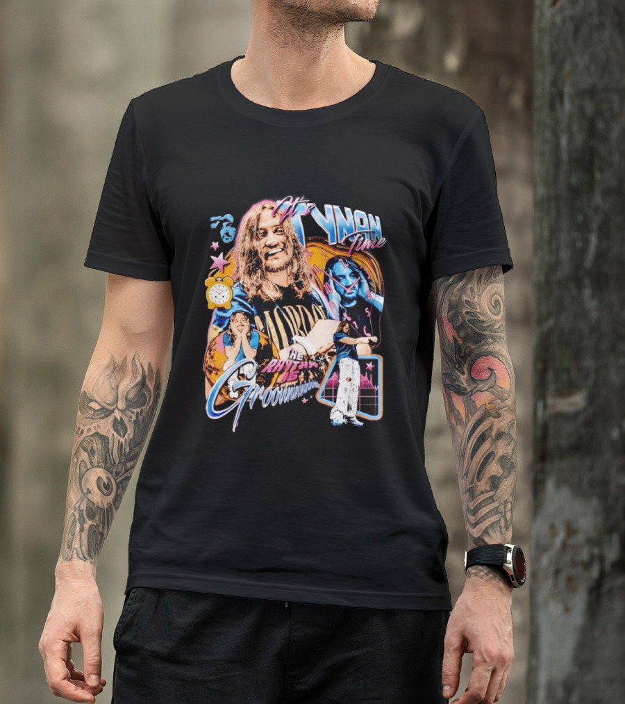 Tynan Time The Rhythm Is Groovinin And Star Retro Vibes T-Shirt