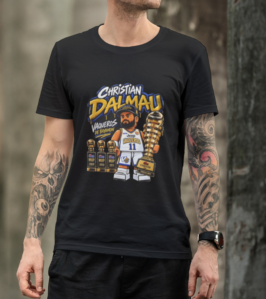 Christian Dalmau Vaqueros De Bayamon Jeep MVP Finals Champion Lego T-Shirt