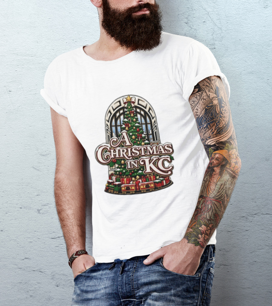 A Christmas In KC Union Station Kansas City Holiday Tree T-Shirt