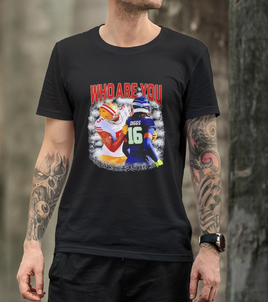 Quandre Diggs Who Are You Seattle Seahawks Football NFL Matchup T-Shirt