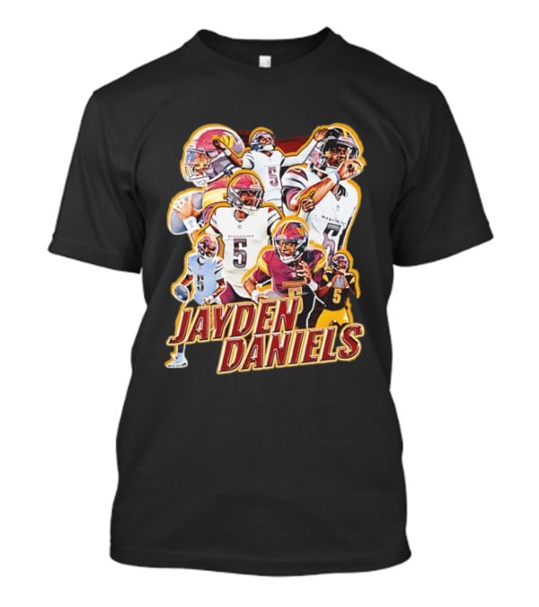 Jayden Daniels Washington Commanders Quarterback Number 5 T-Shirt