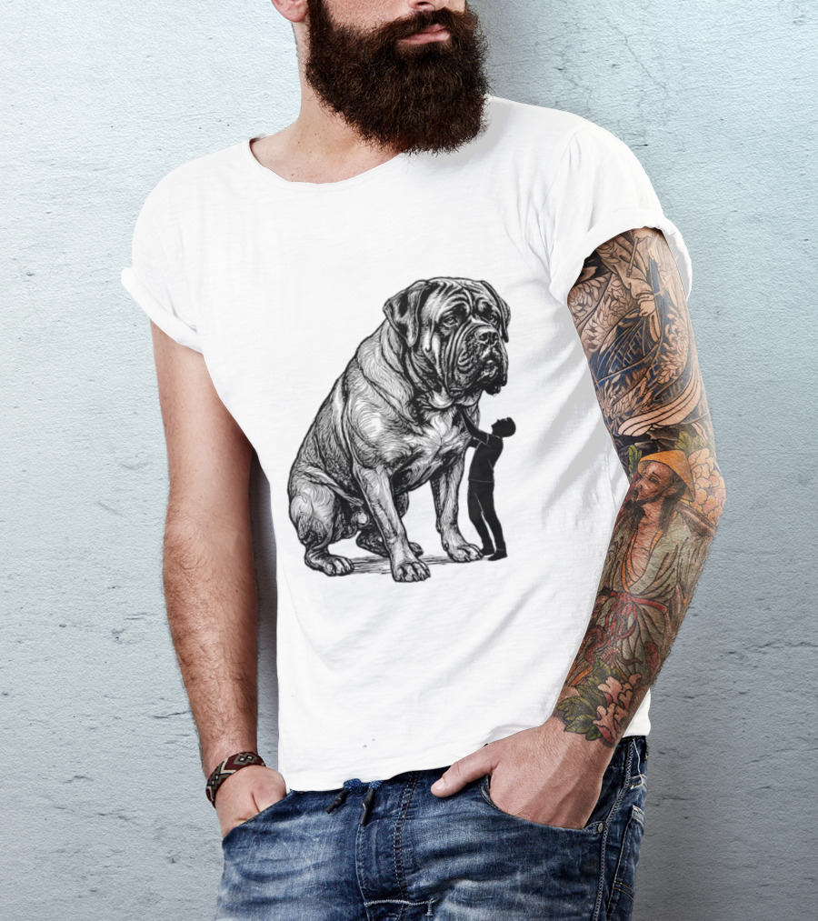 Cane Corso 110 Pounds Leaning On Me Dog Lover T-Shirt