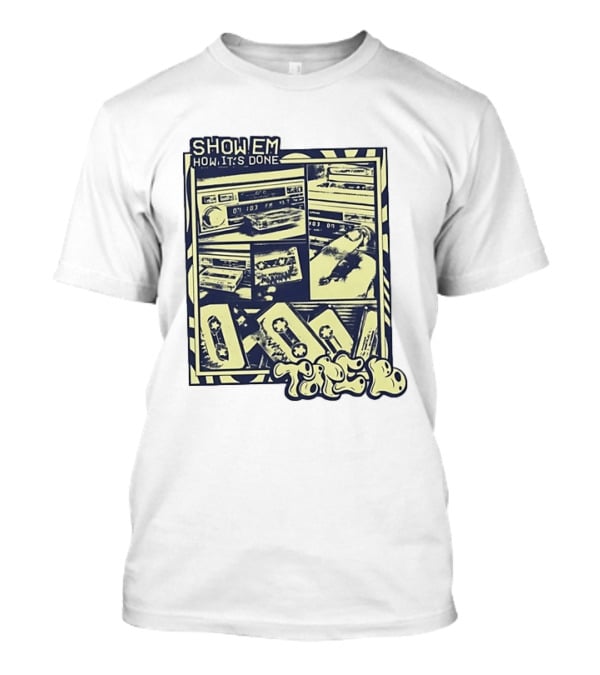 Cassette Tape Show Em How It's Done Vintage Style Retro Vibes T-Shirt