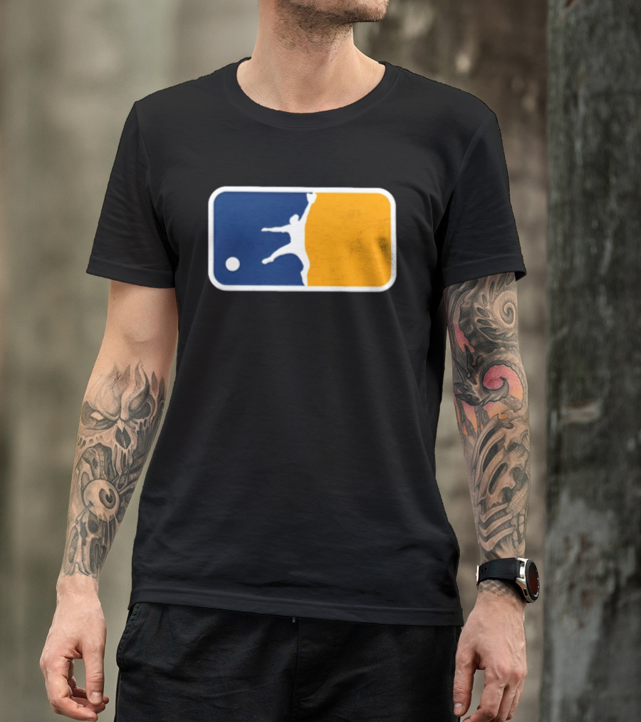 Milwaukee Brewers Baseball Leaping Catch Icon Luis Lara T-Shirt