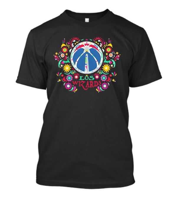 Washington Wizards Los Wizards Dia De Los Muertos Floral NBA 2026 T-Shirt