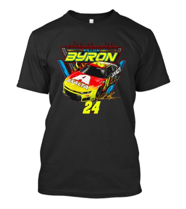 William Byron Axalta Flame Phoenix Car 24 Racing T-Shirt