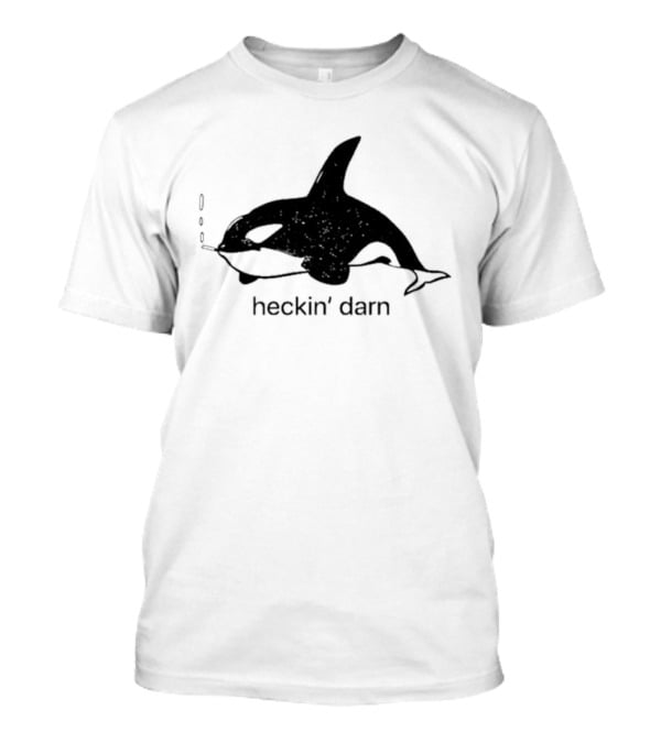 Whale Smoking Cigars Heckin' Darn T-Shirt