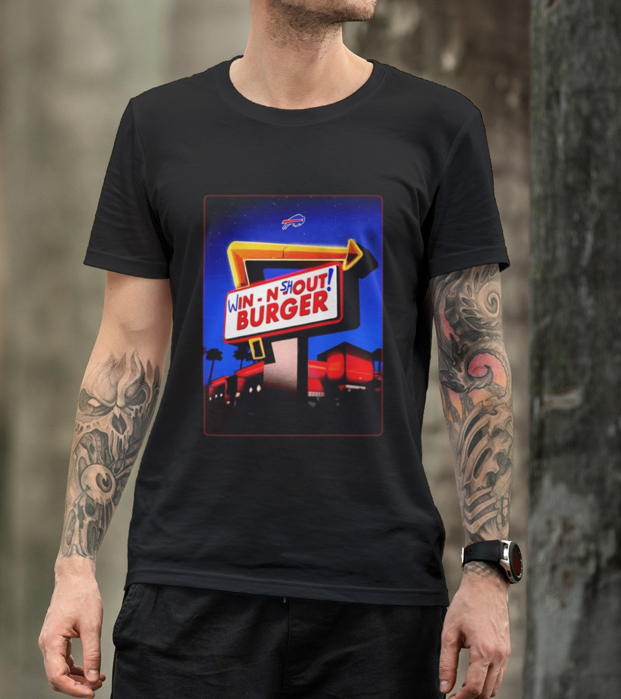 Buffalo Bills Win N Shout Burger Victory T-Shirt